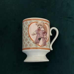 3/$30 Vintage Giordano Art  Jessie Teddy Mug the Hairloom Tradition 1988